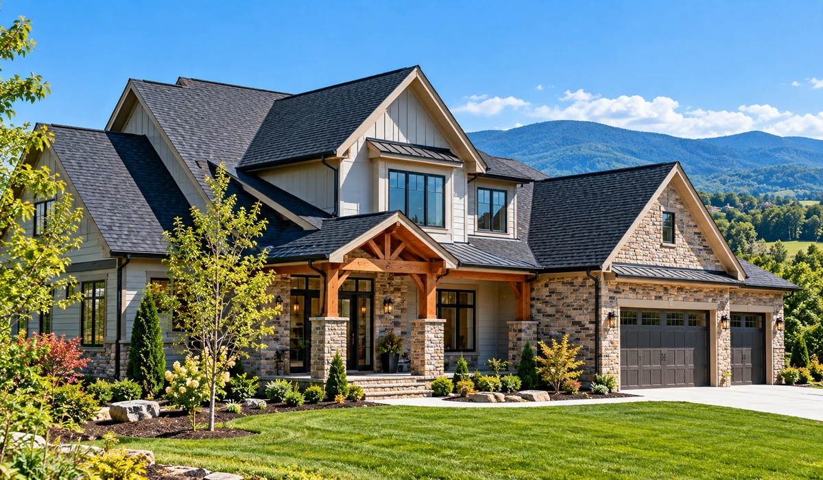 Illustrative residential roof